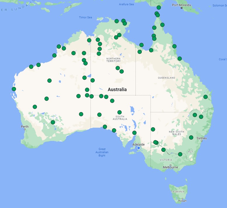 TTANGO2 Program Map as at 18th April 2023